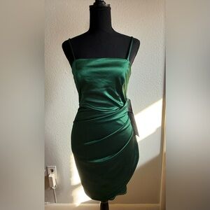 Emerald Sundae Green Silk dress